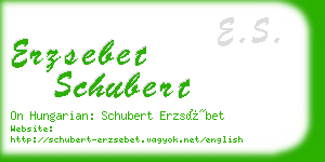 erzsebet schubert business card